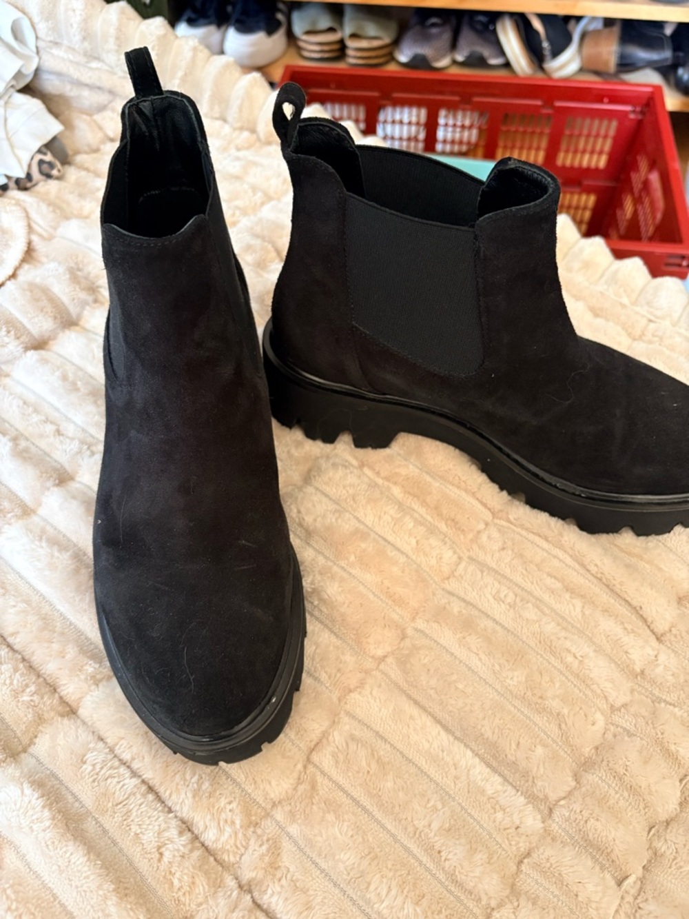 Cordani Black Suede Chukka Chelsea Boots